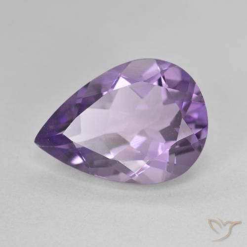 4.48ct 天然 中紫 紫水晶, 梨形, VVS