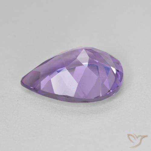 4.48克拉天然紫水晶，梨形，VVS