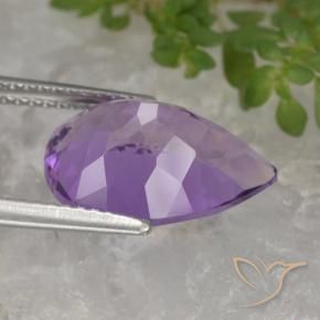 4.67克拉天然紫水晶，梨形，VVS