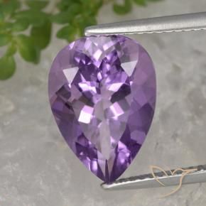 4.69克拉天然紫水晶，梨形，VVS