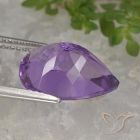 4.69克拉天然紫水晶，梨形，VVS