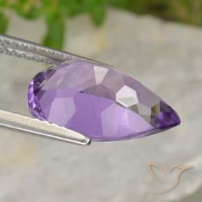 4.23克拉天然紫水晶，梨形，VVS