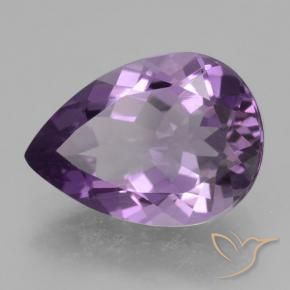 4.09克拉天然紫水晶，梨形，VVS