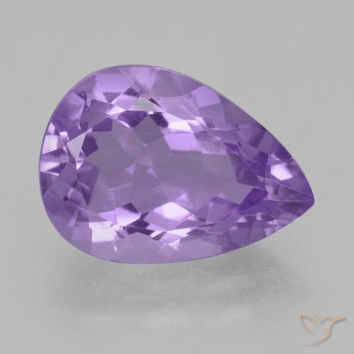 4.42克拉天然紫水晶，梨形，VVS