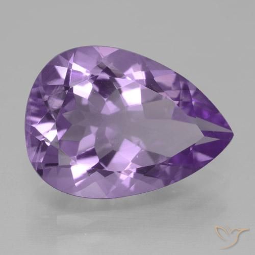 4.05克拉天然紫水晶，梨形，VVS