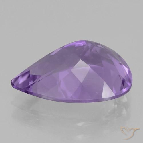 4.05克拉天然紫水晶，梨形，VVS
