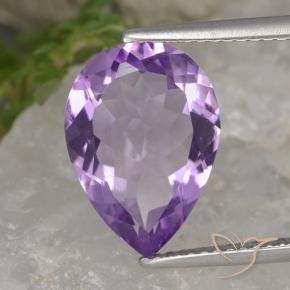 4.25克拉天然紫水晶，梨形，VVS
