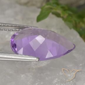 4.25克拉天然紫水晶，梨形，VVS