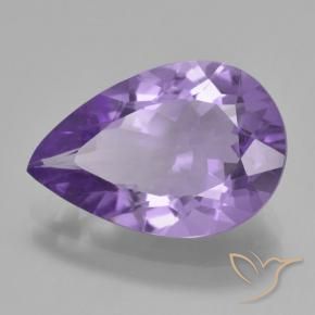 4.27克拉天然紫水晶，梨形，VVS