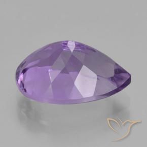 5.30克拉天然紫水晶，梨形，VS