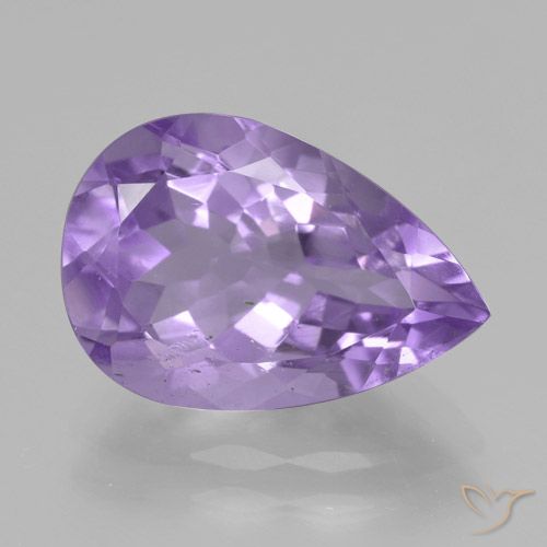 4.26克拉天然紫水晶，梨形，VVS