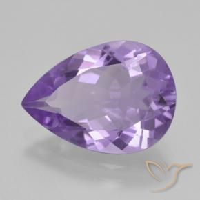 4.05克拉天然紫水晶，梨形，VVS