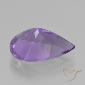 3.88克拉天然紫水晶，梨形，VVS