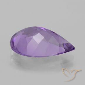 3.76克拉天然紫水晶，梨形，VVS