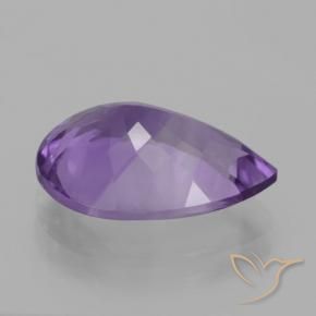4.34克拉天然紫水晶，梨形，VVS
