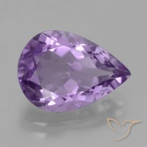 4.24克拉天然紫水晶，梨形，VVS