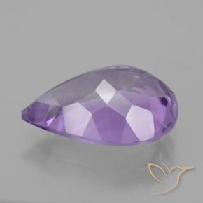 4.24克拉天然紫水晶，梨形，VVS