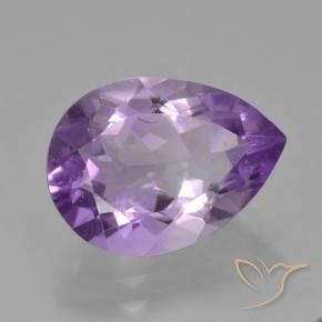 4.12克拉天然紫水晶，梨形，VS