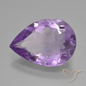 3.92克拉天然紫水晶，梨形，VVS