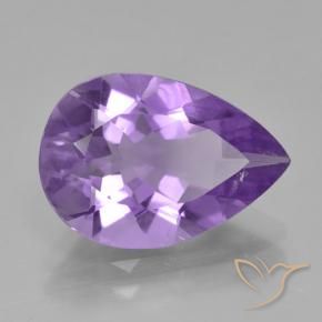 3.91克拉天然紫水晶，梨形，VVS-VS