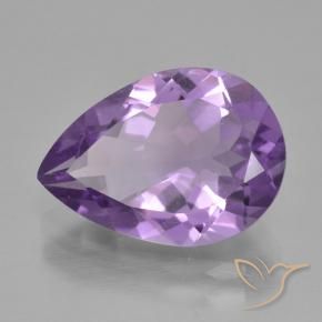 4.09克拉天然紫水晶，梨形，VVS