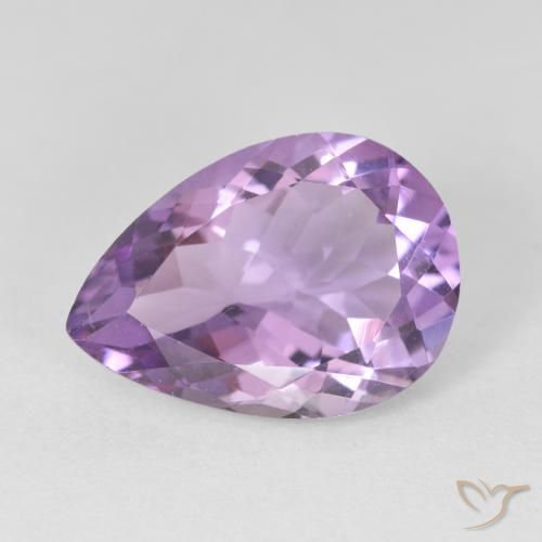 4.24克拉天然紫水晶，梨形，VVS
