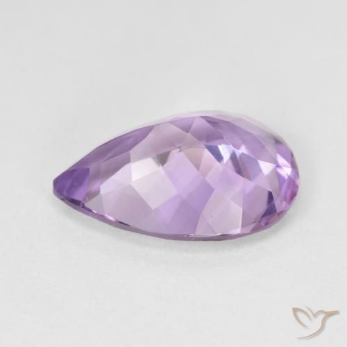 4.24克拉天然紫水晶，梨形，VVS