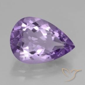 4.37克拉天然紫水晶，梨形，VVS