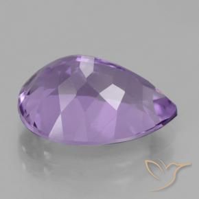 5.10克拉天然紫水晶，梨形，VS