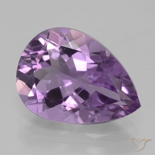 4.05ct 天然 鸢尾紫 紫水晶, 梨形, VVS-VS
