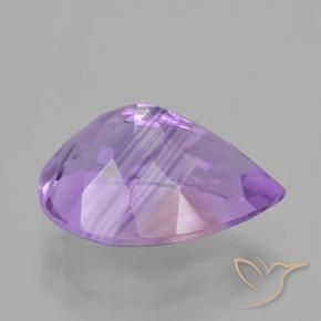 5.09克拉天然紫水晶，梨形，VS