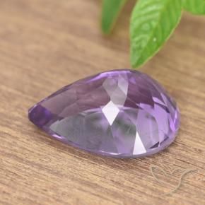 7.19克拉天然紫水晶，梨形，VS