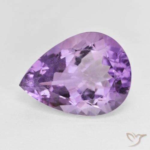 7.66ct 天然 深鸢尾紫 紫水晶, 梨形, VS