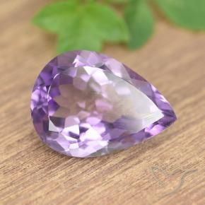 7.16克拉天然紫水晶，梨形，VS