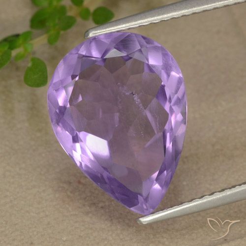 4.72克拉天然紫水晶，梨形，VS