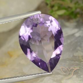 5.78克拉天然紫水晶，梨形，VVS-VS