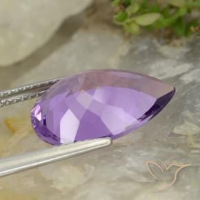 5.78克拉天然紫水晶，梨形，VVS-VS