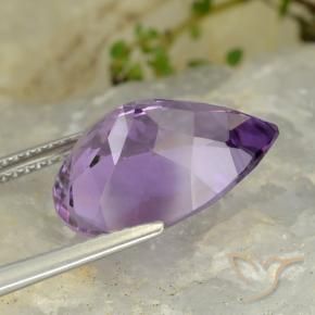7.03克拉天然紫水晶，梨形，VVS-VS
