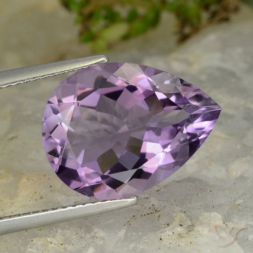 6.79克拉天然紫水晶，梨形，VVS-VS