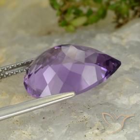 6.79克拉天然紫水晶，梨形，VVS-VS