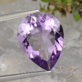6.54克拉天然紫水晶，梨形，VVS-VS