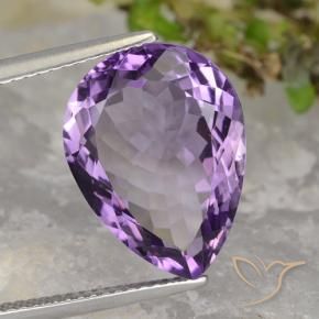 7.48克拉天然紫水晶，梨形，VVS-VS
