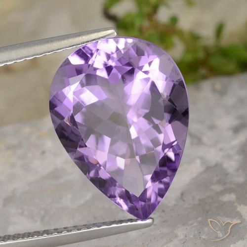 7.09克拉天然紫水晶，梨形，VS
