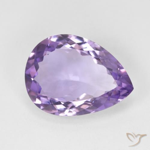 6.93克拉天然紫水晶，梨形，VVS-VS