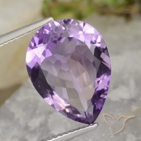 6.94克拉天然紫水晶，梨形，VVS-VS
