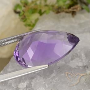 6.94克拉天然紫水晶，梨形，VVS-VS