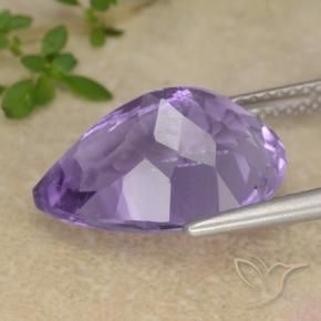 7.18克拉天然紫水晶，梨形，VS