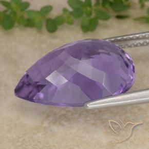 7.00克拉天然紫水晶，梨形，VVS-VS