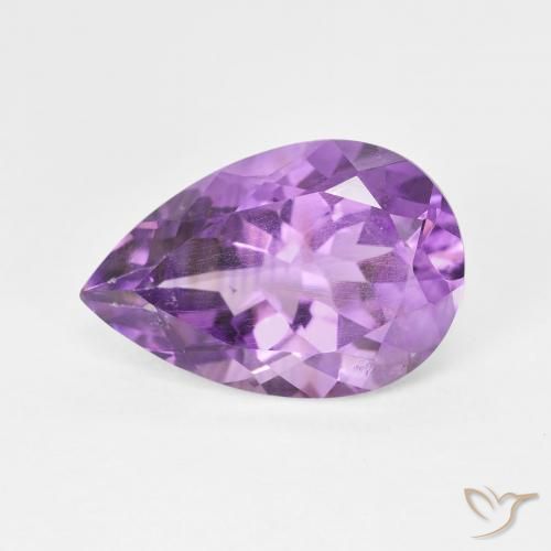 5.06ct 天然 紫色紫罗兰色 紫水晶, 梨形, VS