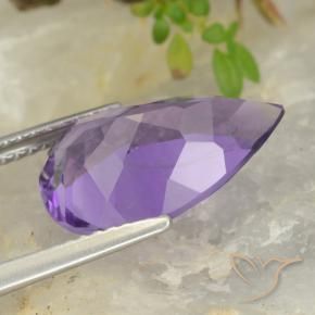 4.66克拉天然紫水晶，梨形，VS